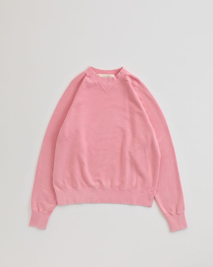 THE SHINZONE  GARMENT DYED SWEATSHIRT 12 PINK