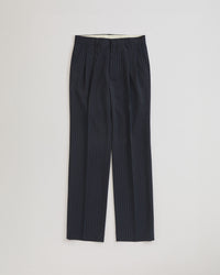 THE SHINZONE  STRIPED CHRYSLER PANTS 85 NAVY