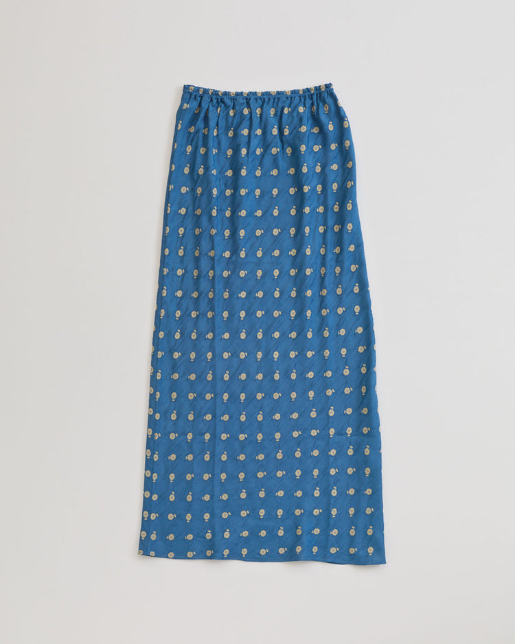 THE SHINZONE ILICA JACQUARD SKIRT 83 BLUE