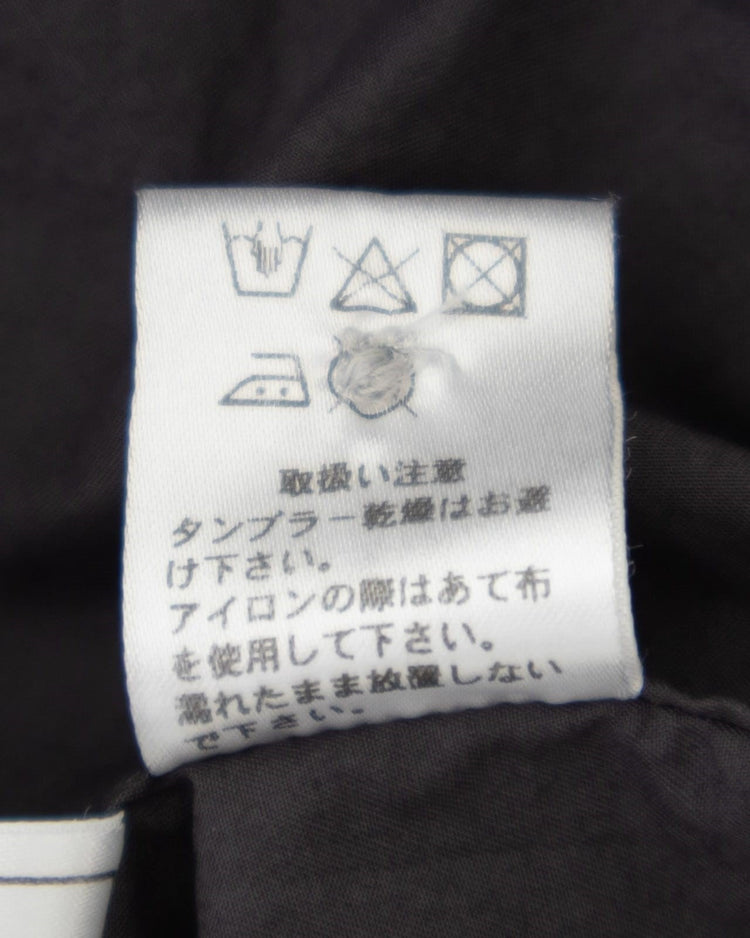 RINEN / 70/1 Twill Short-Sleeve Regular Collar Shirt with Drawstring Hem, 04 Charcoal