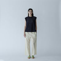 MEYAME / FRONT &amp; BACK LACE SLEEVELESS NAVY