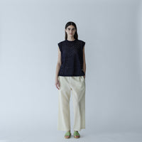 MEYAME / LIGHT COTTON STRIPE PANTS YELLOW