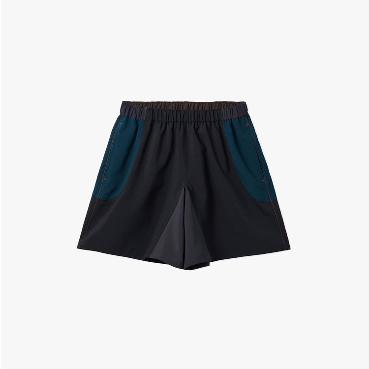 UNTRACE　_271 レジャーショーツ BLACK MULTI