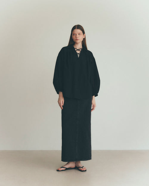 THE SHINZONE  DENIM TIGHT SKIRT