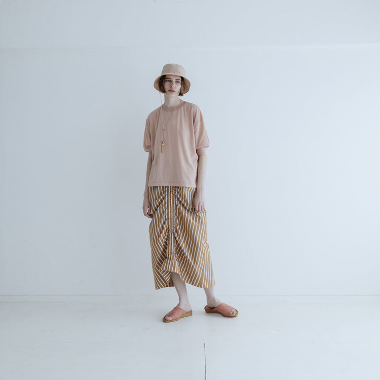 MEYAME  COTTON KNIT TEE BLACK