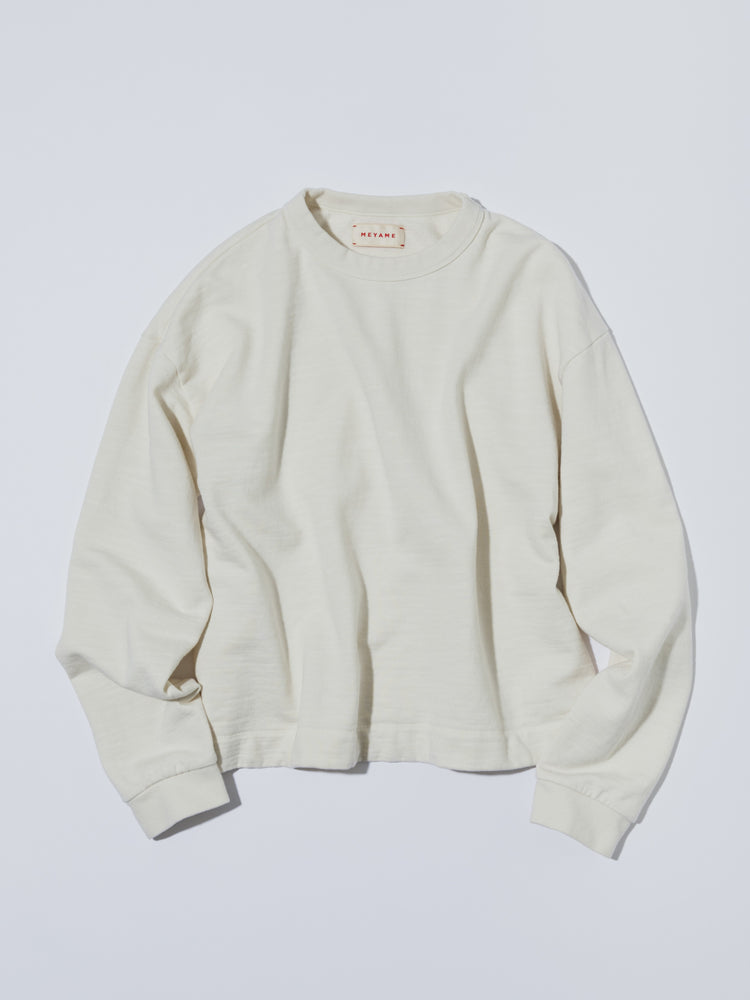MEYAME LIGHT SOFT SHORT SWEAT (BRUSHED LINING) MEY-2506 OFF WHITE