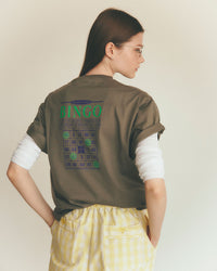 THE SHINZONE  BINGO TEE 76 MOSS GREEN
