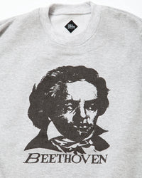 THE CORONA UTILITY  CC006 - PRINT SWEATSHIRT "BEETHOVEN" / Ash Grey CC006-26-01-M
