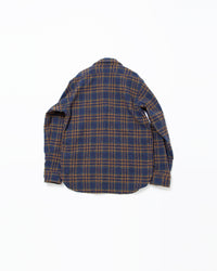 THE CORONA UTILITY   CS001 - NAVY 1POCKET SHIRT / Navy × Green CS001-26-03
