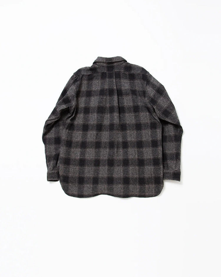 THE CORONA UTILITY  CS005 - W.C.W SHIRT PULLOVER / Black × White CS005-26-05-M