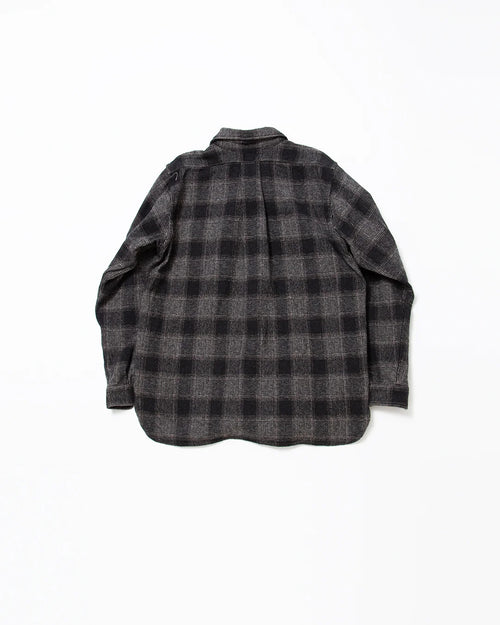 THE CORONA UTILITY  CS005 - W.C.W SHIRT PULLOVER / Black × White CS005-26-05-M