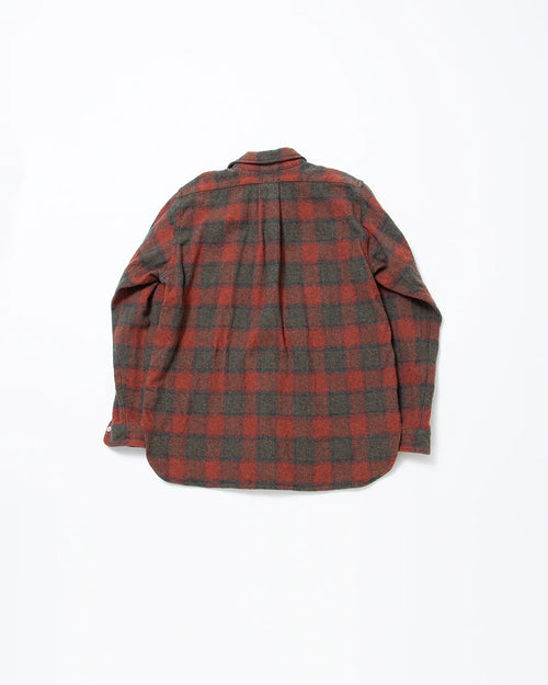 THE CORONA UTILITY  CS005 - W.C.W SHIRT PULLOVER / Red × Green CS005-26-06-M