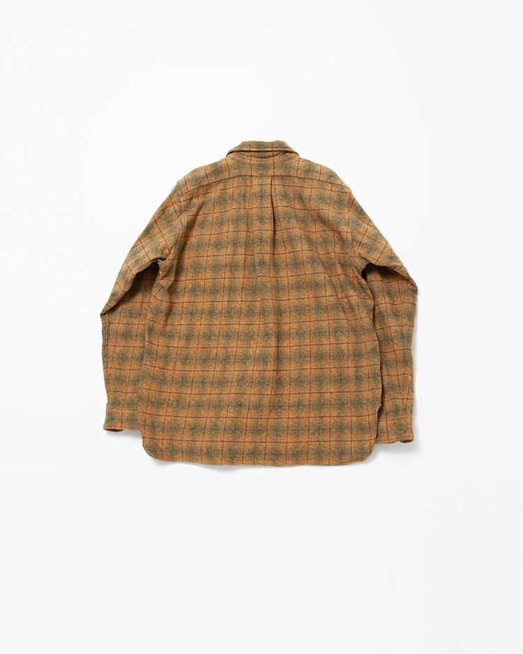THE CORONA UTILITY  CS005 - W.C.W SHIRT PULLOVER / Khaki × Green CS005-26-07-L