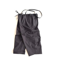 HAVERSACK / 塩縮サテン　オーバーパンツ BLACK