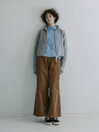 MEYAME  FLY FRONT SHORT SHIRTS BLUE