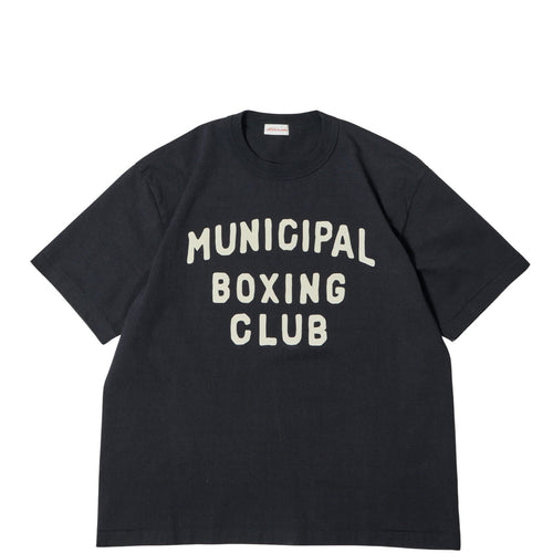 A.G.SPALDING&BROS ARCHIVE GRAPHIC TEE MUNICIPAL BOXING CLUB BLACK