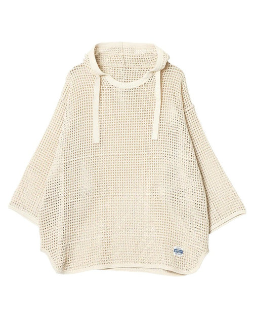 ARMY TWILL COTTON MESH HOODIE AM-2613001 ECRU