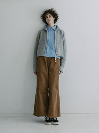 MEYAME / CORDUROY SIDE LINE WIDE PANTS BROWN