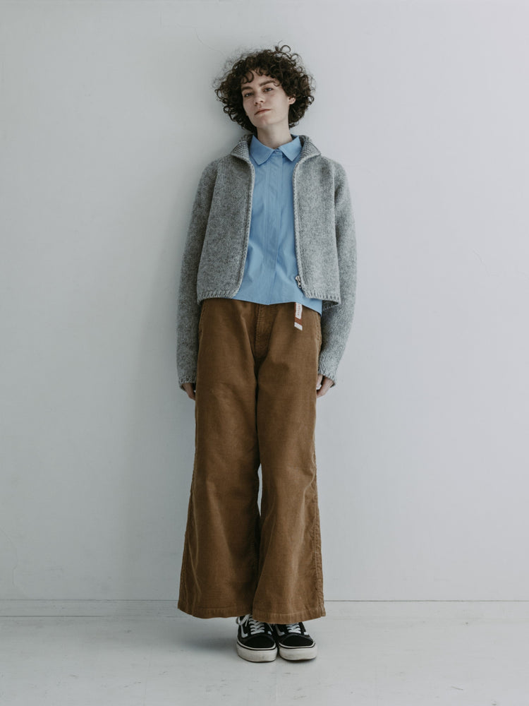 MEYAME / CORDUROY SIDE LINE WIDE PANTS BROWN