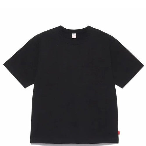 Healthknit / Maxweight Crew Neck Short Sleeve Pocket T-Shirt BLACK