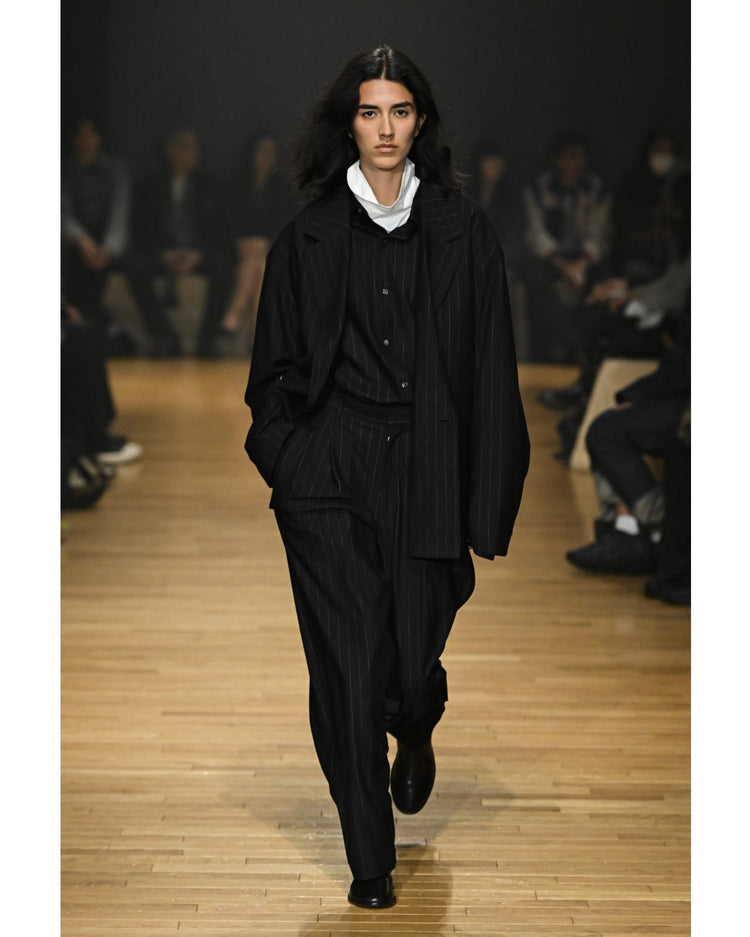 KANEMASA PHIL 36G Wool Stripe Double Jacket