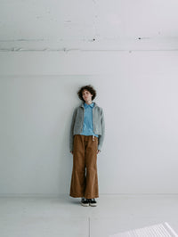 MEYAME / CORDUROY SIDE LINE WIDE PANTS BROWN