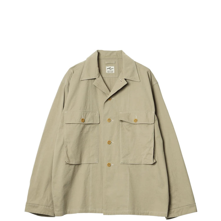 ARMY TWILL / Vintage Gabardine Shirt JK BEIGE