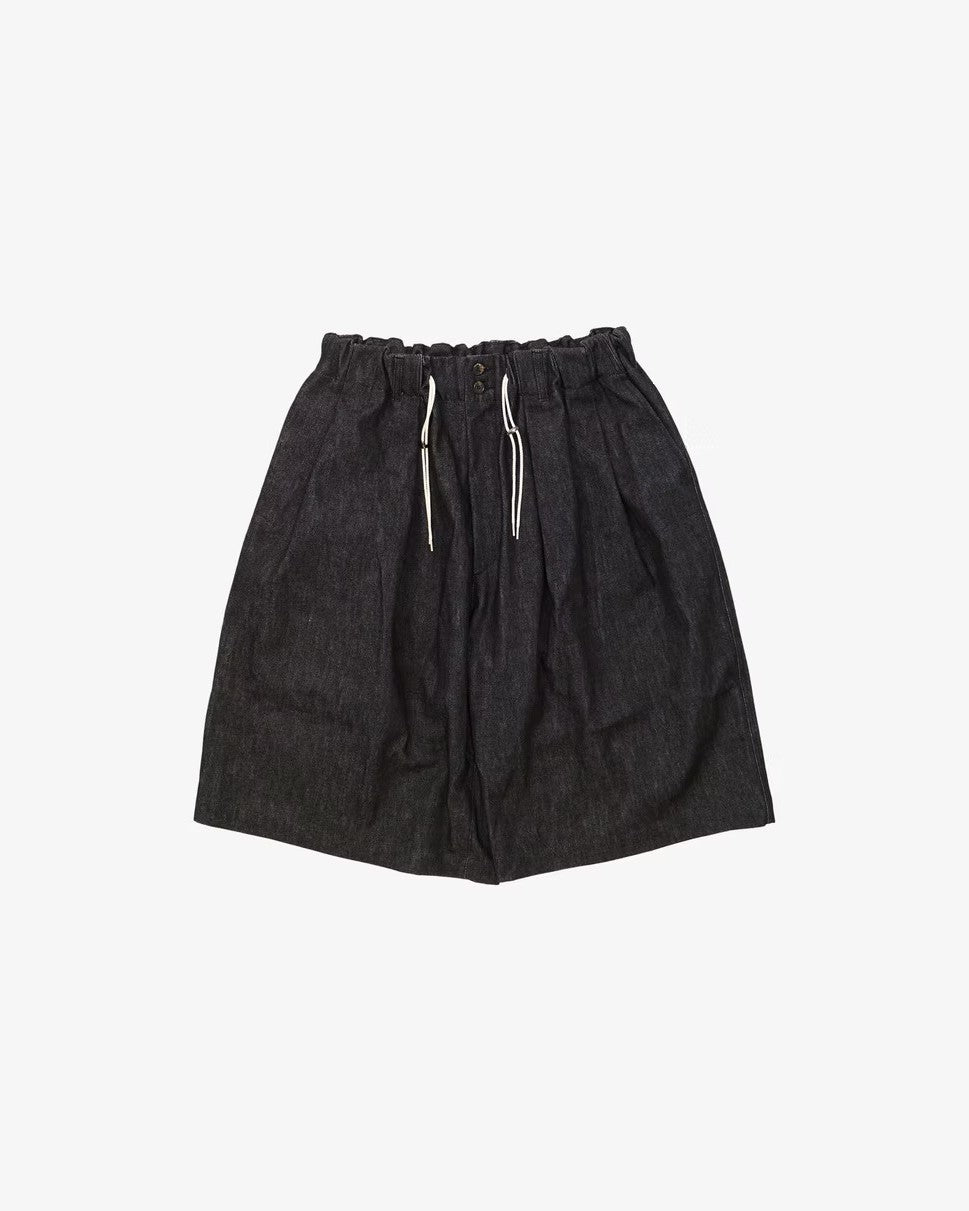 Sillage / circular short pants black denim one wash – CASDAY