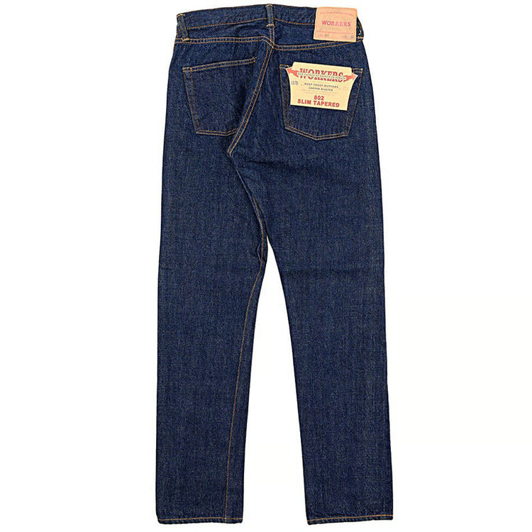 WORKERS  Lot 802 Slim Tapered Jeans 13.75 oz American Cotton 100%, Raw Denim