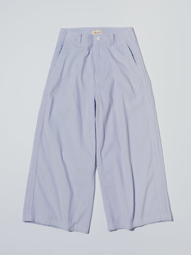 MEYAME CORDUROY SIDE LINE WIDE PANTS MEY-2518 IVORY