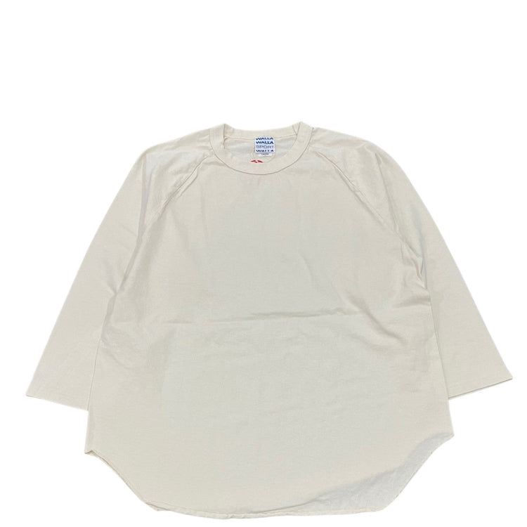 WALLA WALLA SPORT/　3/4 BASEBALL TEE SOLID