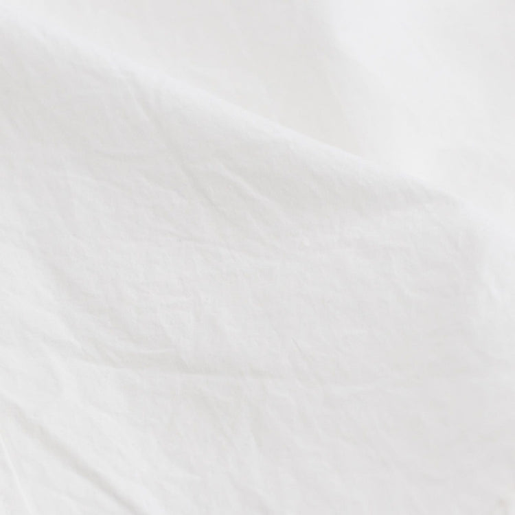 RINEN / 80/2 Downproof Stand Collar Shirt 01. White