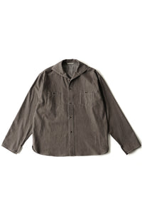 OLD JOE BRAND CAMP COLLAR MARINE SHIRTS Long-Sleeve 261OJ-SH05 NUTMEG