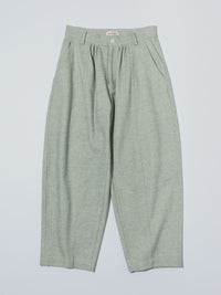 MEYAME BRUSHED JAZZ NEP DENIM WIDE TUCK PANTS MEY-2513 BLACK