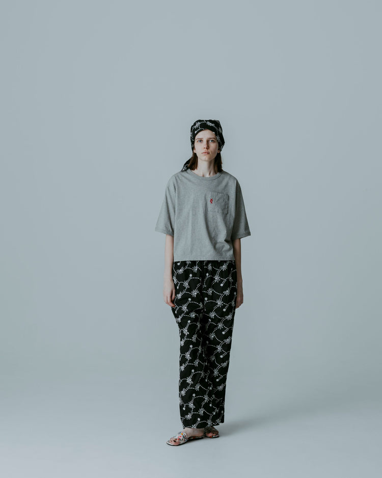 MEYAME  EMBROIDERED POCKET TEE MEY-2436 GREY