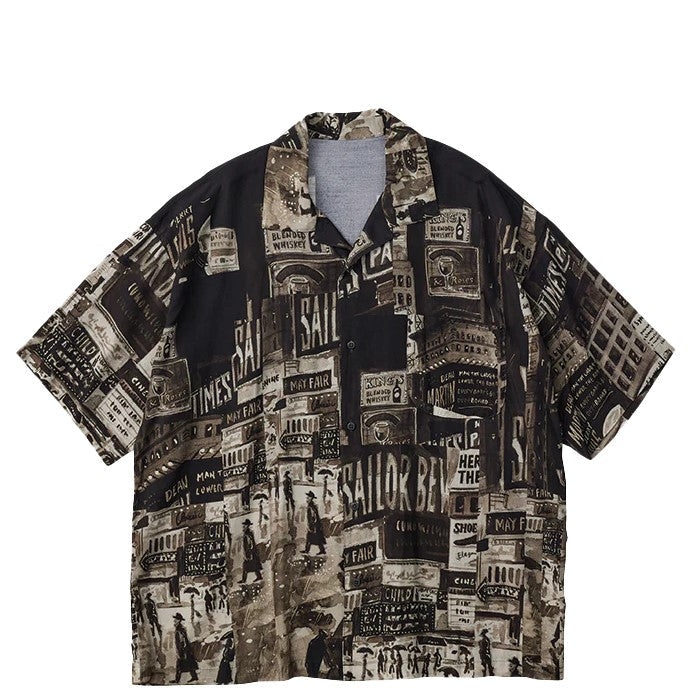 PORTER CLASSIC / ALOHA SHIRT TIMES SQUARE SEPIA