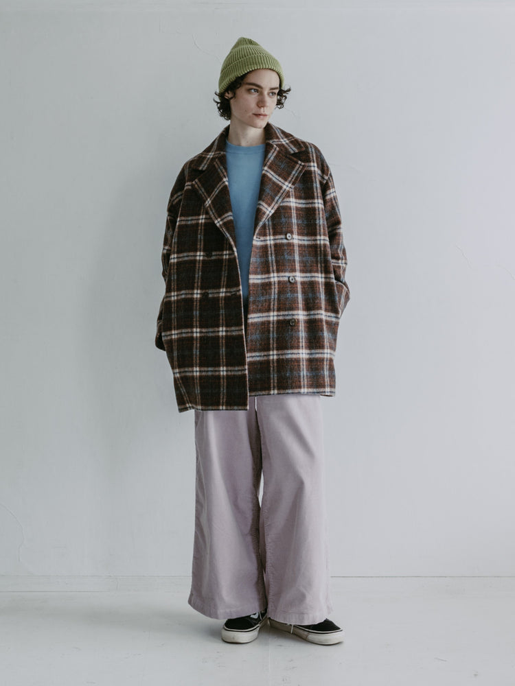 MEYAME / CORDUROY SIDE LINE WIDE PANTS PINK