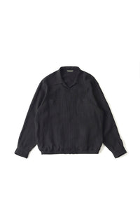 OLD JOE BRAND   GATHERED WAIST MARLBORO SHIRTS (Long-sleeve) - 261OJ-SH07 ONYX