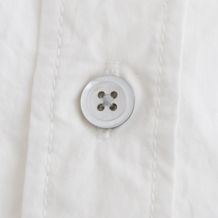 RINEN / 80/2 Downproof Regular Collar Shirt 01. White