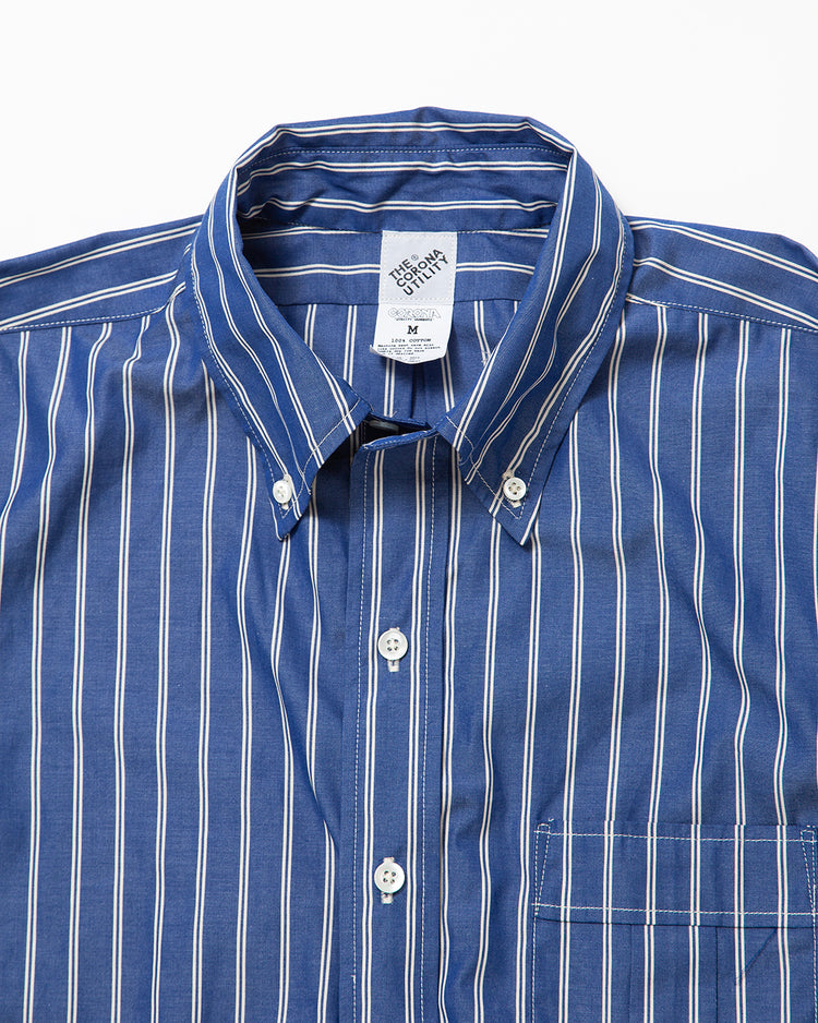 THE CORONA UTILITY CS005 - W.C.W SHIRT PULLOVER / Blue × White