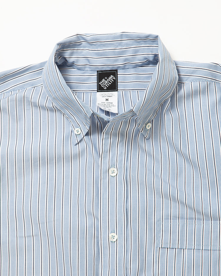 THE CORONA UTILITY CS005 - W.C.W SHIRT PULLOVER / Blue × Charcoal