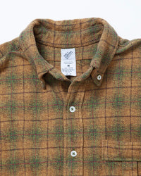 THE CORONA UTILITY  CS005 - W.C.W SHIRT PULLOVER / Khaki × Green CS005-26-07-L
