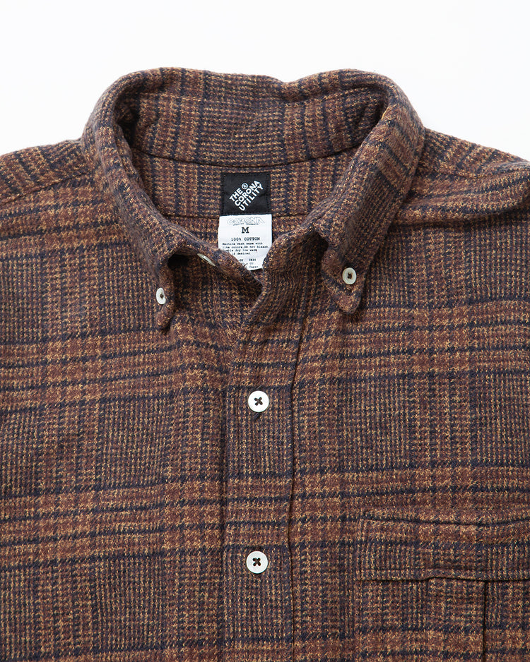 THE CORONA UTILITY   CS005 - W.C.W SHIRT PULLOVER / Mocha × Brown CS005-26-08