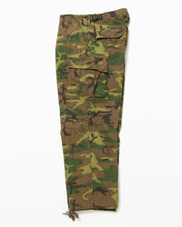FATIGUE SLACKS  FP006 - JUNGLE SLACKS / ERDL "GREEN in COUNTRY" w/ Bio-wash FP006-26-07