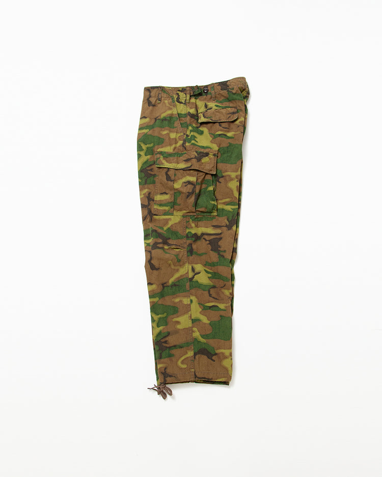 FATIGUE SLACKS  FP006 - JUNGLE SLACKS / ERDL "GREEN in COUNTRY" w/ Bio-wash FP006-26-07