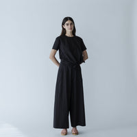 MEYAME / SLIT BLOUSE BLACK