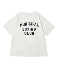 A.G.SPALDING&BROS   ARCHIVE GRAPHIC TEE MUNICIPAL BOXING CLUB WHITE
