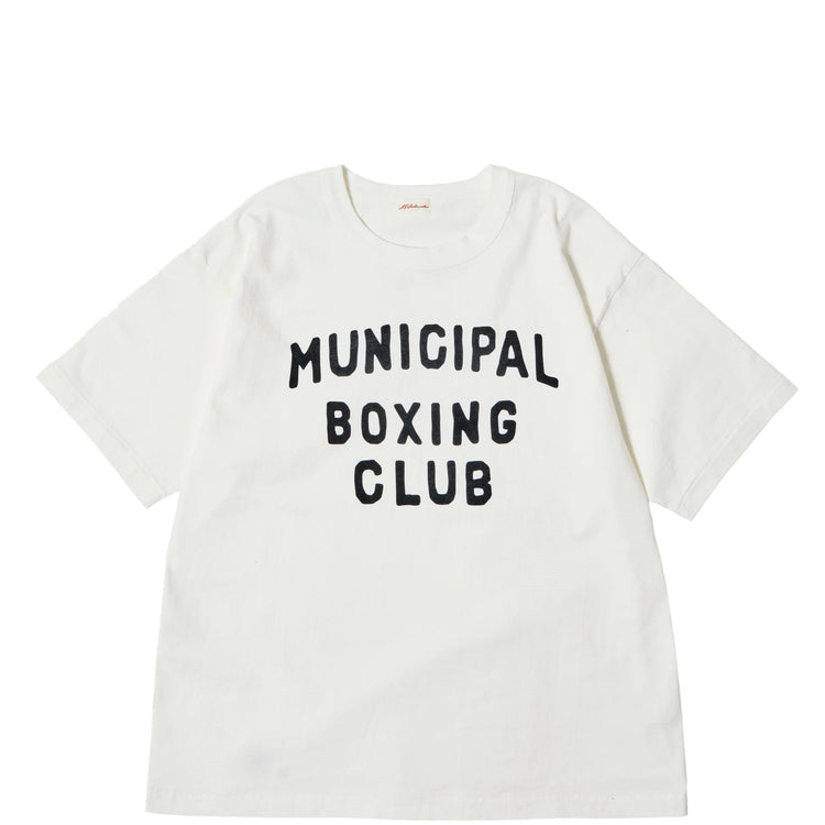 A.G.SPALDING&BROS   ARCHIVE GRAPHIC TEE MUNICIPAL BOXING CLUB WHITE