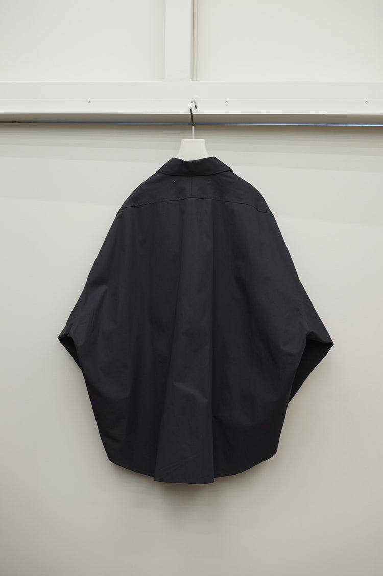 nonnotte Draping Shirt 001 N-26A-010 obsidian