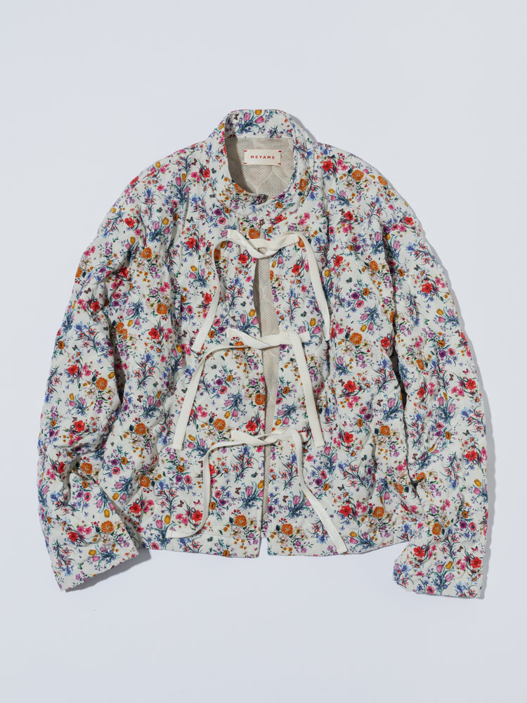 MEYAME FLOWER QUILTED JACKET MEY-2508 WHITE